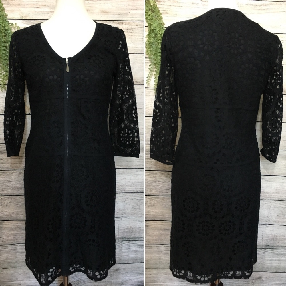 Black Lace Laundry by Shelli Segal Size 4 Dress